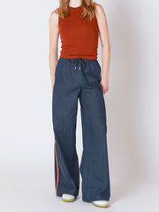 DEX Stripe Wide Leg Denim Pant