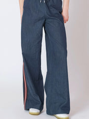 DEX Stripe Wide Leg Denim Pant