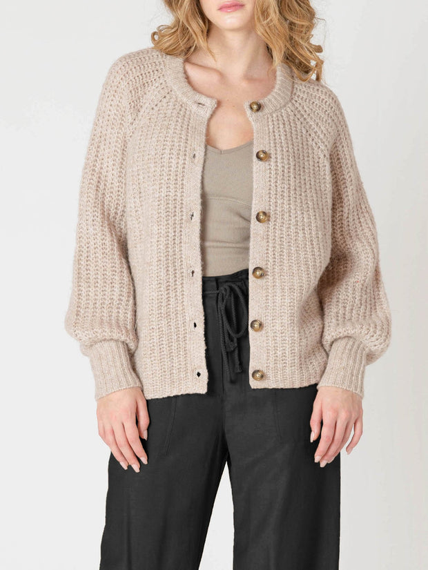 DEX Crewneck Textured Cardigan