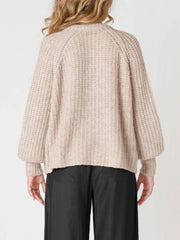 DEX Crewneck Textured Cardigan