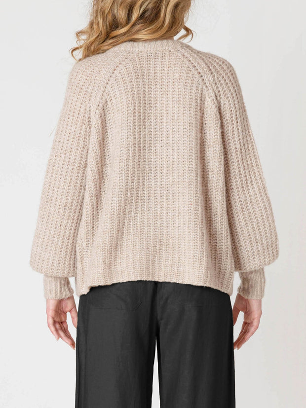DEX Crewneck Textured Cardigan
