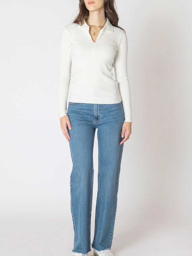 DEX Half Zip Knit Top