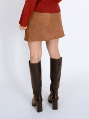 RD STYLE Missy Faux Suede Mini Skirt