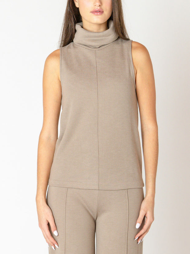 BLACK TAPE Sleeveless Turtleneck Top