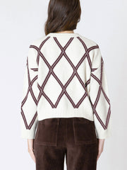DEX Diamond Check Sweater