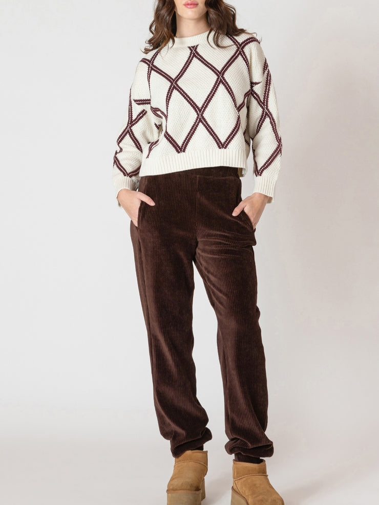 DEX Diamond Check Sweater