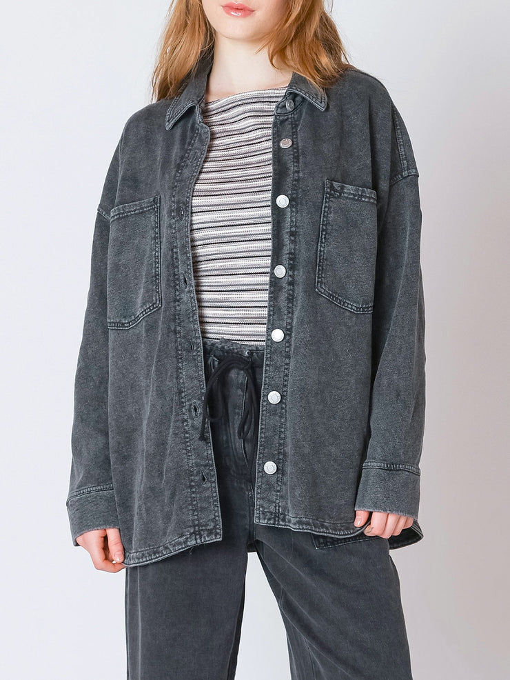 DEX Knit Denim Shirt Jacket
