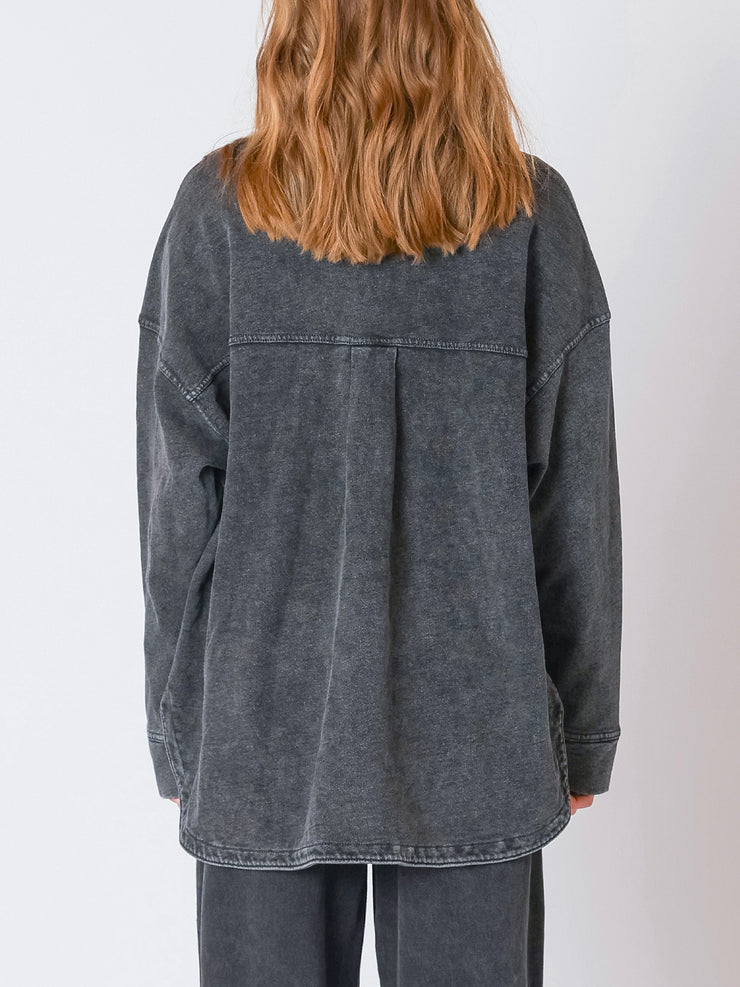 DEX Knit Denim Shirt Jacket