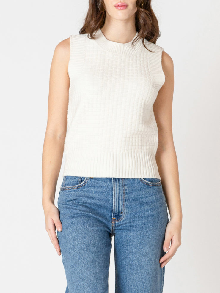 BLACK TAPE Textured Stitch Sweater Tank