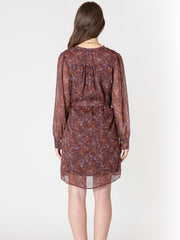 DEX Belted Button Detail Dress