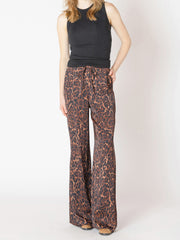 DEX Leopard Print Flowy Pant