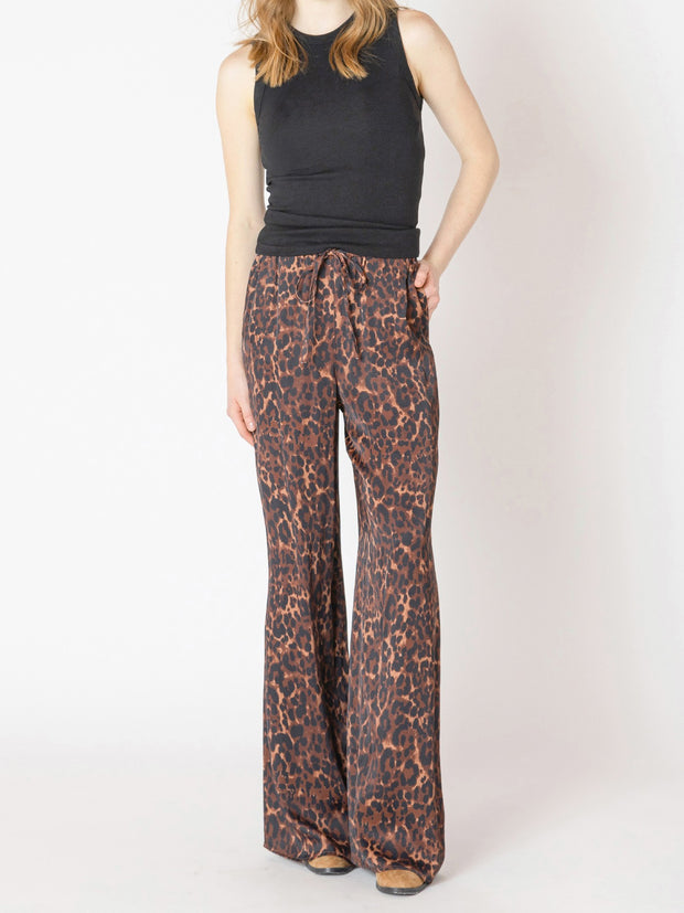 DEX Leopard Print Flowy Pant