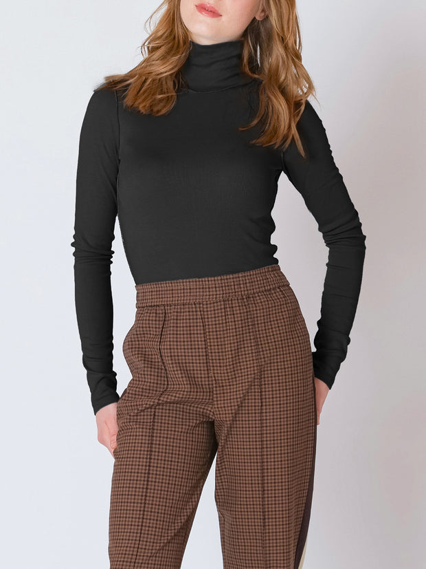 DEX Exposed Seam Long Sleeve Turtleneck