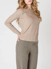ROOM 34 Boatneck Textured Top