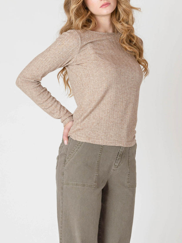 ROOM 34 Boatneck Textured Top