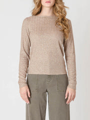 ROOM 34 Boatneck Textured Top