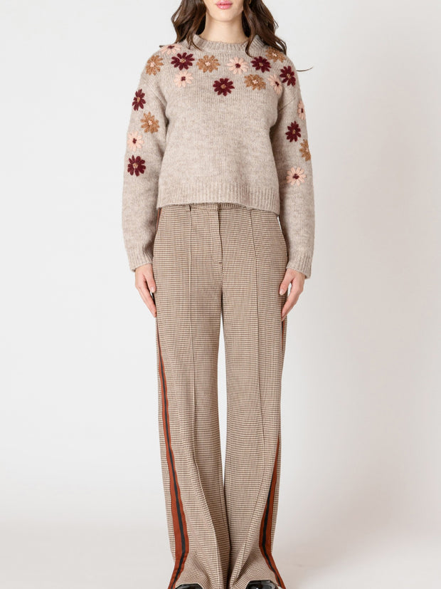 BLACK TAPE Floral Embroidered Sweater