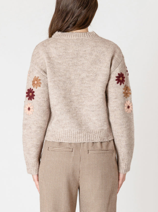 BLACK TAPE Floral Embroidered Sweater