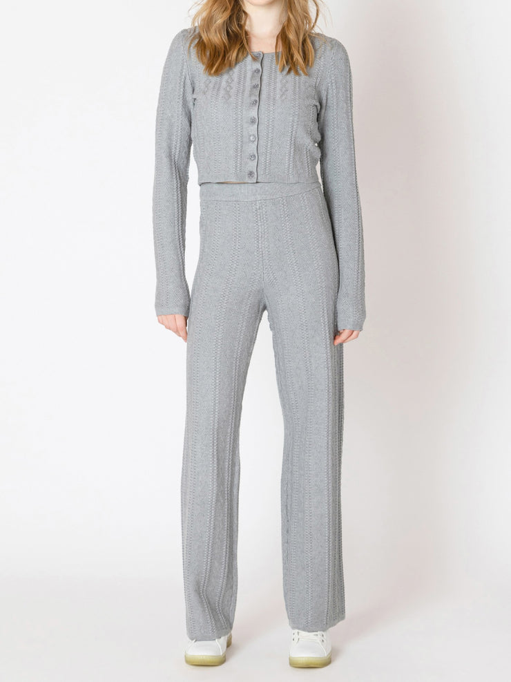 DEX Cable Knit Cardigan & Pant Set
