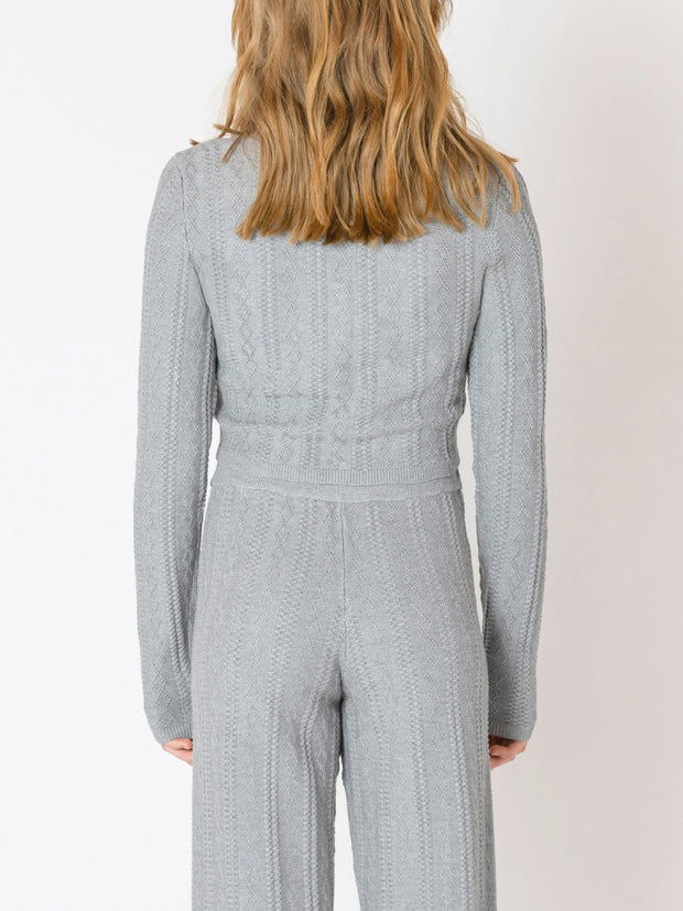 DEX Cable Knit Cardigan & Pant Set