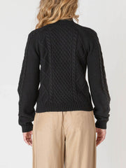 ROOM 34 Half Zip Cable Knit Sweater