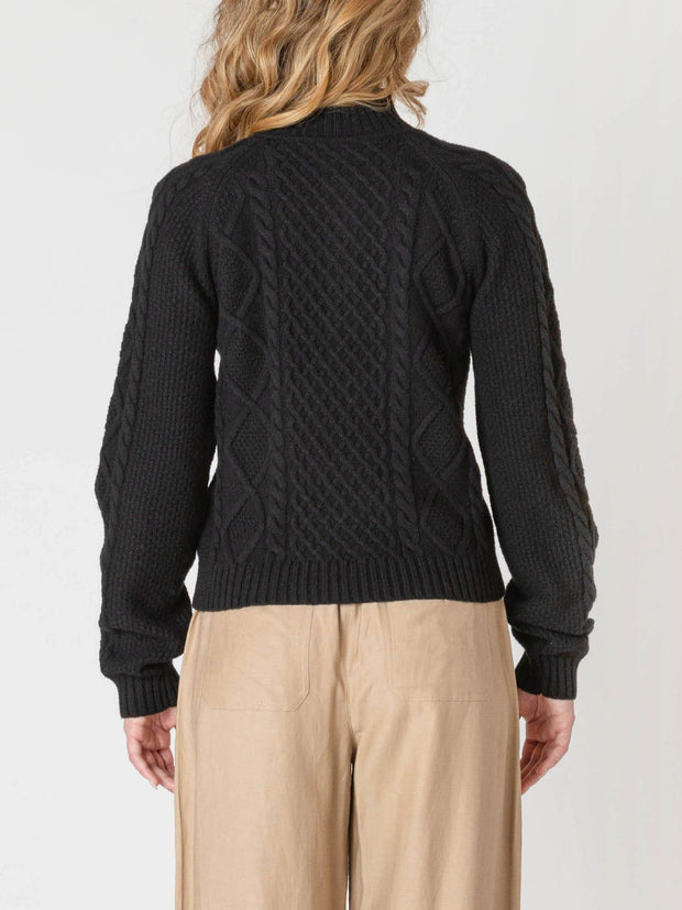 ROOM 34 Half Zip Cable Knit Sweater