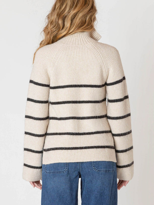ROOM 34 Half Zip Rib Knit Sweater