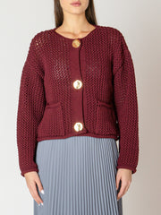 BLACK TAPE Chunky Knit Cardigan
