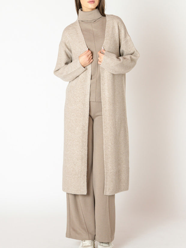 BLACK TAPE Longline Open Cardigan