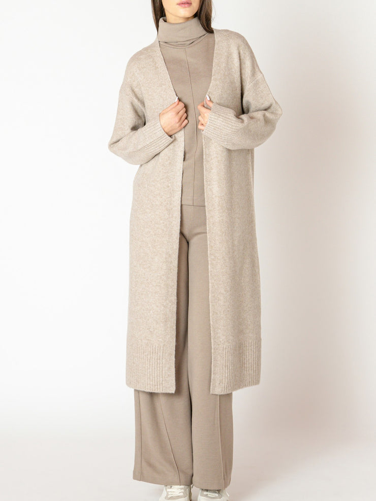 BLACK TAPE Longline Open Cardigan