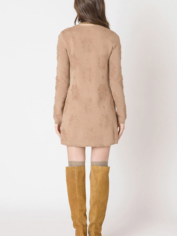 DEX Patterned Sweater Dress