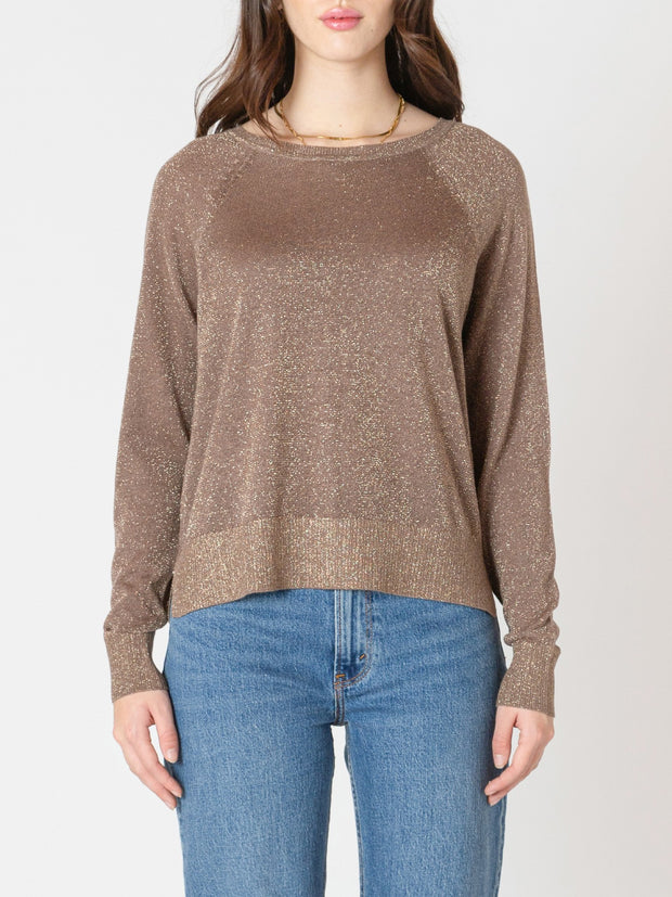 BLACK TAPE Glitter Knit Raglan Top