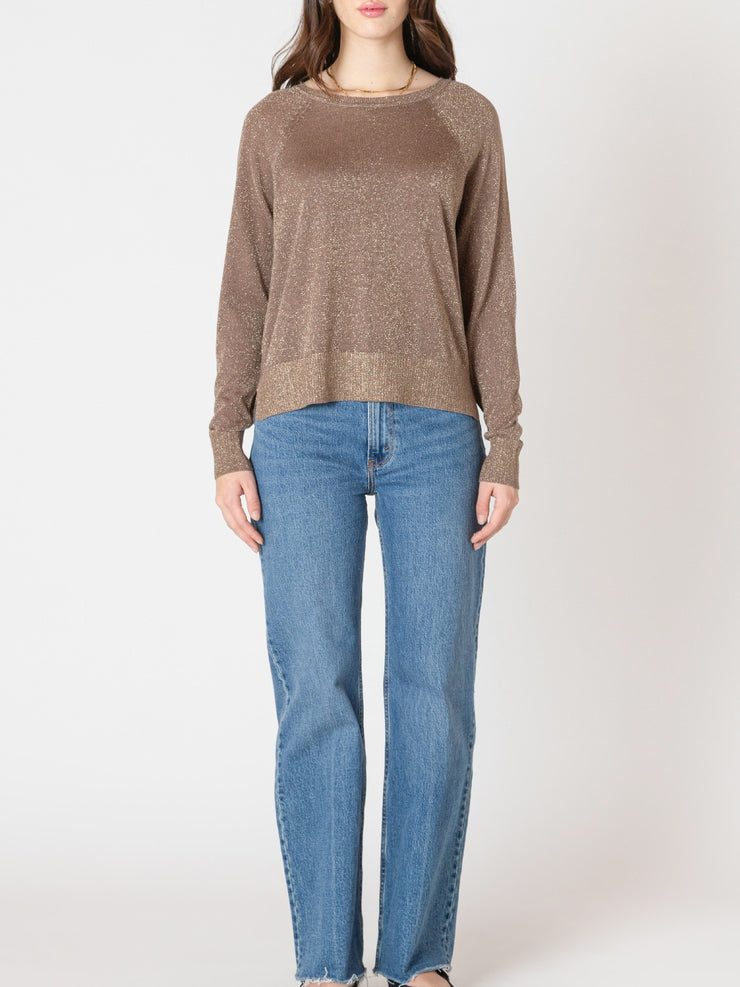 BLACK TAPE Glitter Knit Raglan Top