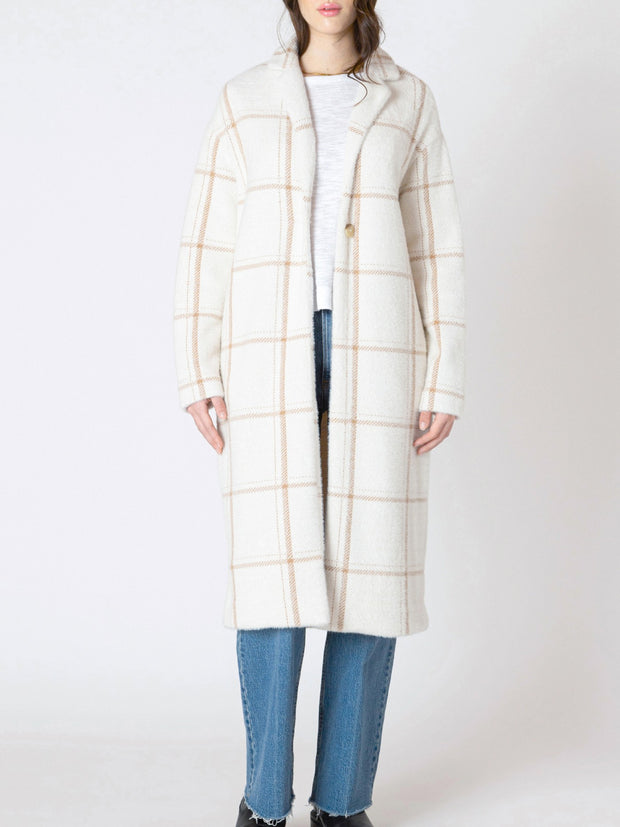 DEX Plaid Soft Long Coat