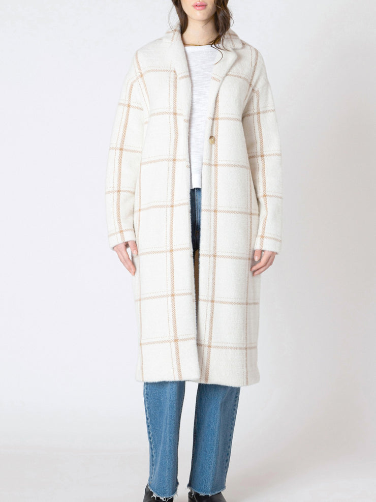 DEX Plaid Soft Long Coat
