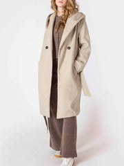 ROOM 34 Belted Hooded Coat