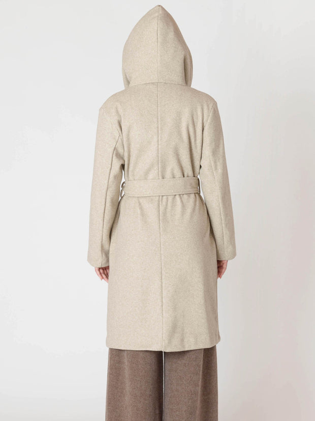 ROOM 34 Belted Hooded Coat