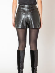 BLACK TAPE Faux Leather Shorts