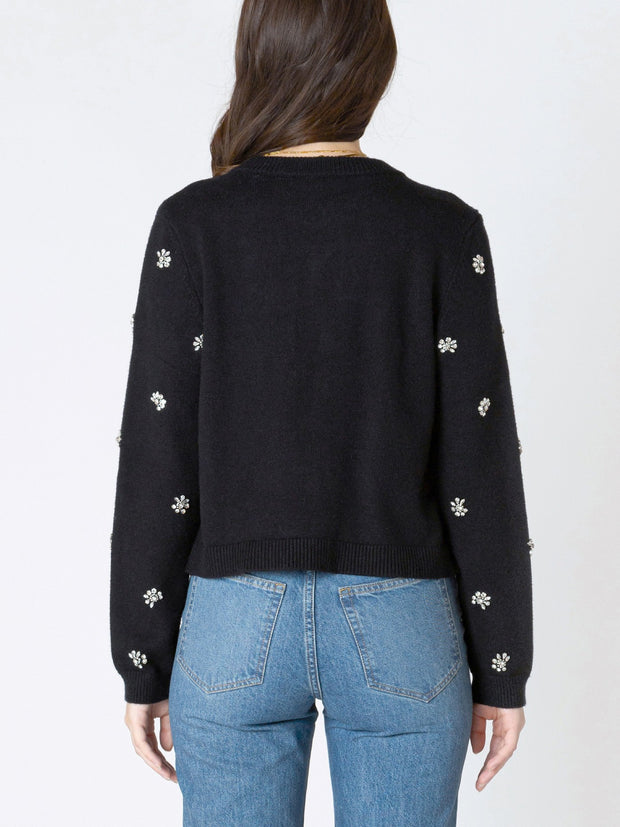 DEX Embellished Tie Front Cardigan