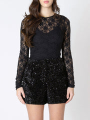 DEX Lace Long Sleeve Top