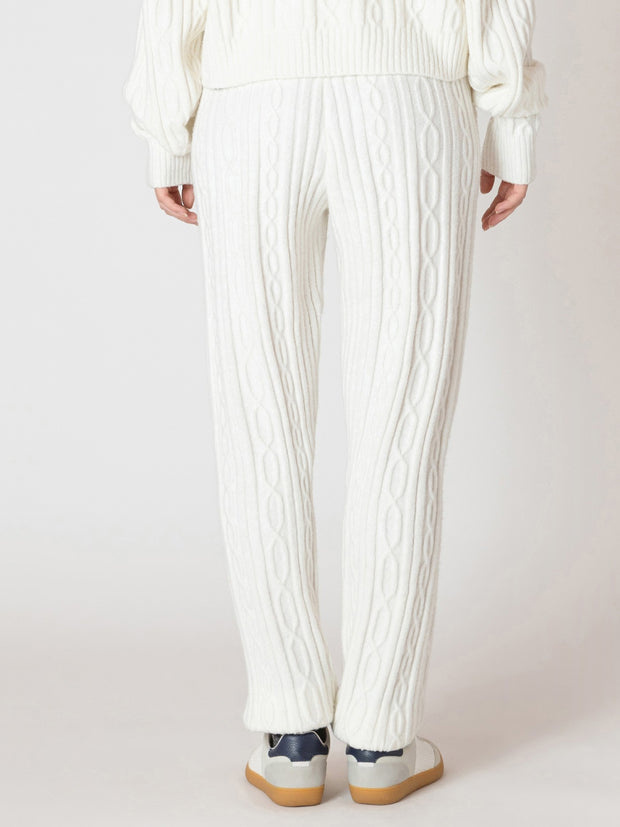 DEX Cable Knit Hooded Sweater and Jogger Set