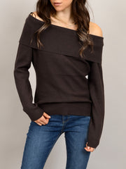 RD STYLE Angelique Off Shoulder Long Sleeve Top