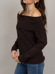 RD STYLE Angelique Off Shoulder Long Sleeve Top