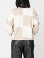 DEX Checkered Knit Sweater