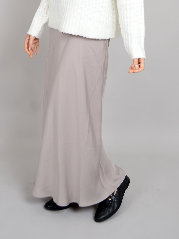 RD STYLE Alicent Long Maxi Silk Skirt