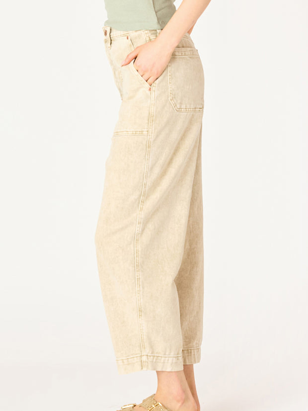 DEX High Rise Cropped Straight Leg Jean