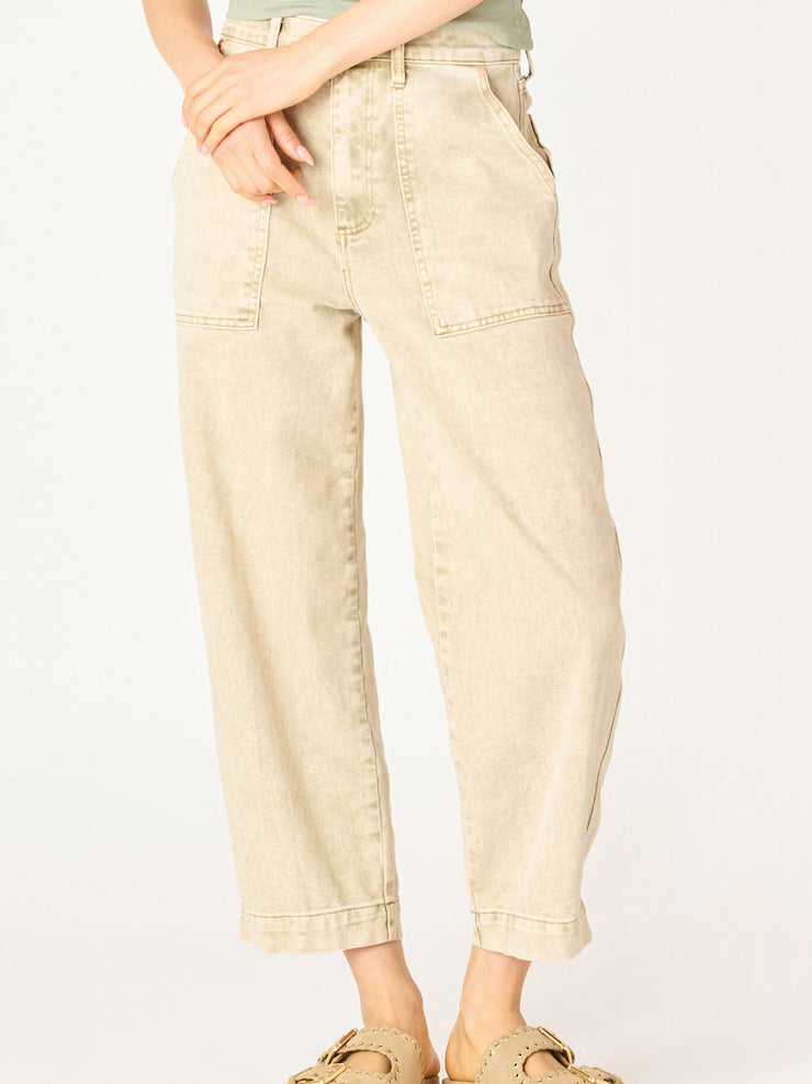 DEX High Rise Cropped Straight Leg Jean