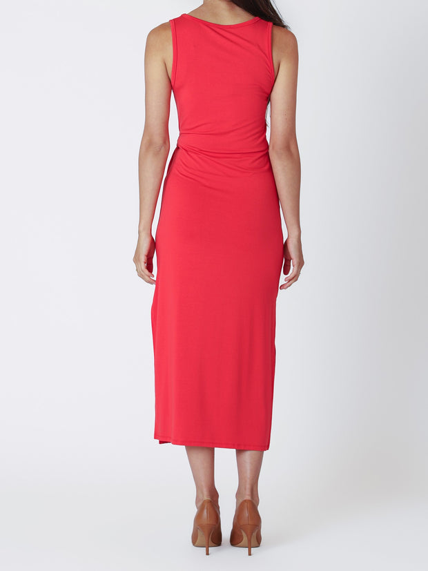 DEX Sleeveless Knot Detail Midi Dress