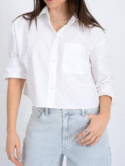 RD STYLE Katie Crop Button-Front Shirt