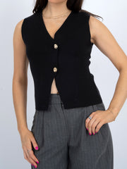 RD STYLE Brooklyn V-Neck Button Front Vest